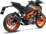 Terminale Di Scarico Con Omologazione Suono Lv One Evo Carbonio Fondello Carbonio - Leovince Compatibile Con Ktm 390 Duke (2021-2023)