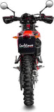 Terminale Di Scarico Senza Omologazione Suono Lv One Evo Acciaio Nero Fondello Carbonio - Leovince Compatibile Con Beta Rr 125 Motard Lc 4T (2021-2024)