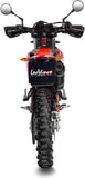 Exhaust Tip With Noise Certification Lv One Evo Steel Black Carbon Fiber End Cap - Leovince Compatible With Beta Rr 125 Motard Lc 4T (2025-2026)