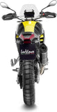 Terminale Di Scarico Senza Omologazione Suono Lv One Evo Acciaio Nero Fondello Carbonio - Leovince Compatibile Con Aprilia Tuareg 660 (2022-2024)