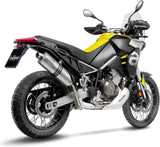 Terminale Di Scarico Con Omologazione Suono Lv One Evo Acciaio - Leovince Compatibile Con Aprilia Tuareg 660 (2022-2024)
