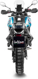 Terminale Di Scarico Senza Omologazione Suono Lv One Evo Acciaio Nero Fondello Carbonio - Leovince Compatibile Con Ktm 890 Smt (2023-2026)