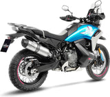 Terminale Di Scarico Senza Omologazione Suono Lv One Evo Acciaio Fondello Carbonio - Leovince Compatibile Con Ktm 790 Adventure - R (2023-2024)