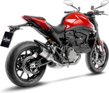 Terminale Di Scarico Con Omologazione Suono Lv Pro Acciaio Fondello Carbonio - Leovince Compatibile Con Ducati Monster 937 (2021-2024)