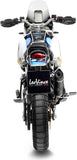 Terminale Di Scarico Con Omologazione Suono Lv One Evo Acciaio Nero Fondello Carbonio - Leovince Compatibile Con Ducati Desert-X (2022-2024)