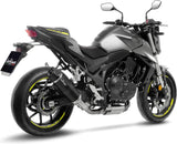 Terminale Di Scarico Senza Omologazione Suono Lv One Evo Acciaio Nero Fondello Carbonio - Leovince Compatibile Con Honda Cb 750 Hornet (2023-2024)