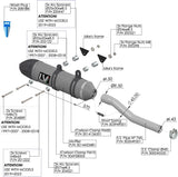 Terminale Di Scarico Senza Omologazione Suono Lv-X Evo Acciaio Fondello Carbonio - Leovince Compatibile Con Kawasaki Klr 650 (1997-2022)