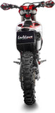 Exhaust Tip Without Sound Certification Lv-X Evo Stainless Steel Carbon Fiber End Cap - Leovince Compatible With Ktm 450 Exc-F (2020-2023)