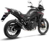 Terminale Di Scarico Con Omologazione Suono Lv One Evo Acciaio Nero Fondello Carbonio - Leovince Compatibile Con Honda Xl 750 Transalp Urban (2025-2026)
