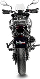 Terminale Di Scarico Senza Omologazione Suono Lv One Evo Acciaio Fondello Carbonio - Leovince Compatibile Con Benelli Trk 702 - X (2023-2024)