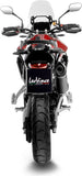 Exhaust Tip Without Sound Certification Lv One Evo Steel Black Carbon Fiber End Cap - Leovince Compatible With Triumph Tiger 900 Gt (2024-2026)