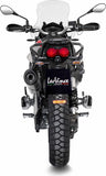 Terminale Di Scarico Senza Omologazione Suono Lv One Evo Acciaio Fondello Carbonio - Leovince Compatibile Con Moto Guzzi V85 Tt (2019-2023)