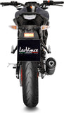 Complete Exhaust System Without Catalytic Converter And Without Sound Certification Lv One Evo Steel Black Carbon Fiber End Cap - Leovince Compatible With Yamaha Xsr 125 (2025-2026)