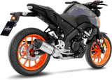 Impianto Di Scarico Completo Non Catalizzato E Senza Omologazione Suono Lv One Evo Acciaio Fondello Carbonio - Leovince Compatibile Con Yamaha Yzf-R 125 (2025-2026)