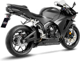 Terminale Di Scarico Senza Omologazione Suono Lv One Evo Acciaio Nero Fondello Carbonio - Leovince Compatibile Con Honda Cbr 600 Rr (2024-2026)