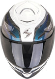 Casco Integrale Per Moto Scorpion Exo Exo-Gt Sp Air Ultra Tct Bianco Camaleonte Flex Taglia Xl