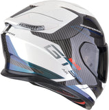 Casco Integrale Per Moto Scorpion Exo Exo-Gt Sp Air Ultra Tct Bianco Camaleonte Flex Taglia Xl