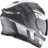 Casco Integrale Per Moto Scorpion Exo Exo-Gt Sp Air Ultra Tct Nero Opaco Argento Tornado Taglia L