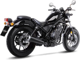 Terminale Di Scarico Senza Omologazione Suono Classic Racer Acciaio Nero Fondello Acciaio - Leovince Compatibile Con Honda Cmx 300 Rebel (2017-2024)