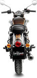 Terminale Di Scarico Senza Omologazione Suono Classic Racer Acciaio Nero Fondello Acciaio - Leovince Compatibile Con Royal Enfield Meteor 350 (2021-2024)