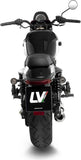 Terminale Di Scarico Senza Omologazione Suono Classic Racer Acciaio Nero Fondello Acciaio - Leovince Compatibile Con Moto Morini Calibro Cruiser (2024-2026)