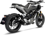 Terminale Di Scarico Senza Omologazione Suono Gp One Acciaio Fondello Acciaio - Leovince Compatibile Con Husqvarna Svartpilen 401 (2020-2023)