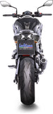 Terminale Di Scarico Con Omologazione Suono Lv-10 Acciaio Nero Fondello Acciaio - Leovince Compatibile Con Kawasaki Z 900 (2017-2019)