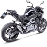 Terminale Di Scarico Con Omologazione Suono Lv-10 Acciaio Fondello Acciaio - Leovince Compatibile Con Kawasaki Z 900 A2 (2018-2024)