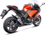 Doppio Terminale Di Scarico Con Omologazione Suono Lv-10 Acciaio Fondello Acciaio - Leovince Compatibile Con Kawasaki Z 1000 (2017-2020)