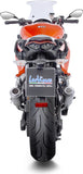 Doppio Terminale Di Scarico Con Omologazione Suono Lv-10 Acciaio Fondello Acciaio - Leovince Compatibile Con Kawasaki Z 1000 Sx (2017-2020)