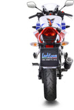 Terminale Di Scarico Senza Omologazione Suono Lv-10 Acciaio Nero Fondello Acciaio - Leovince Compatibile Con Honda Cbr 300 R (2014-2017)