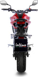 Impianto Di Scarico Completo Non Catalizzato E Senza Omologazione Suono Lv-10 Acciaio Nero Fondello Acciaio - Leovince Compatibile Con Honda Cb 125 R Neo Sports Café (2018-2020)