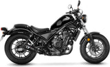 Terminale Di Scarico Senza Omologazione Suono Lv-10 Acciaio Full Nero Fondello Acciaio Nero - Leovince Compatibile Con Honda Cmx 500 Rebel (2017-2024)