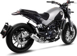 Terminale Di Scarico Con Omologazione Suono Lv-10 Acciaio Fondello Acciaio - Leovince Compatibile Con Benelli Leoncino - Trail 500 (2017-2024)