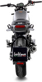Terminale Di Scarico Con Omologazione Suono Lv-10 Acciaio Fondello Acciaio - Leovince Compatibile Con Benelli Leoncino - Trail 500 (2017-2024)