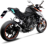 Terminale Di Scarico Senza Omologazione Suono Lv-10 Acciaio Nero Fondello Acciaio - Leovince Compatibile Con Ktm 1290 Super Duke R (2014-2016)