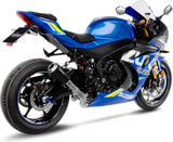 Terminale Di Scarico Senza Omologazione Suono Lv-10 Acciaio Nero Fondello Acciaio - Leovince Compatibile Con Suzuki Gsx-R 1000 - R (2017-2021)