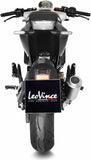 Terminale Di Scarico Senza Omologazione Suono Lv-10 Acciaio Fondello Acciaio - Leovince Compatibile Con Husqvarna Svartpilen 125 (2021-2023)