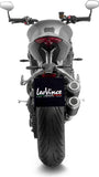 Doppio Terminale Di Scarico Con Omologazione Suono Lv-10 Acciaio Nero Fondello Acciaio - Leovince Compatibile Con Triumph Speed Triple 1200 Rr - Rs (2021-2024)