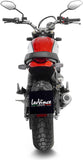Terminale Di Scarico Senza Omologazione Suono Lv-10 Acciaio Nero Fondello Acciaio - Leovince Compatibile Con Ducati Scrambler 800 Urban Motard (2021-2022)
