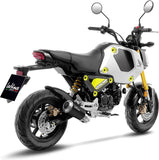 Impianto Di Scarico Completo Non Catalizzato E Senza Omologazione Suono Lv-10 Acciaio Nero Fondello Acciaio - Leovince Compatibile Con Honda Msx 125 (2022-2024)