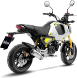 Impianto Di Scarico Completo Non Catalizzato E Senza Omologazione Suono Lv-10 Acciaio Fondello Acciaio - Leovince Compatibile Con Honda Grom 125 (2022-2024)