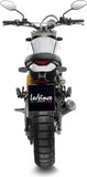 Terminale Di Scarico Senza Omologazione Suono Lv-10 Acciaio Nero Fondello Acciaio - Leovince Compatibile Con Ducati Scrambler 800 Desert Sled (2021-2022)