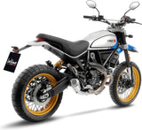 Terminale Di Scarico Senza Omologazione Suono Lv-10 Acciaio Fondello Acciaio - Leovince Compatibile Con Ducati Scrambler 800 Desert Sled (2021-2022)