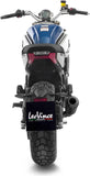 Terminale Di Scarico Con Omologazione Suono Lv-10 Acciaio Full Nero Fondello Acciaio Nero - Leovince Compatibile Con Cfmoto 700 Cl-X Heritage (2021-2023)