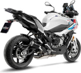 Terminale Di Scarico Con Omologazione Suono Lv-10 Acciaio Nero Fondello Acciaio - Leovince Compatibile Con Bmw S 1000 Xr (2020-2023)