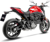 Terminale Di Scarico Senza Omologazione Suono Lv-10 Acciaio Nero Fondello Acciaio - Leovince Compatibile Con Ducati Monster 937 (2021-2024)