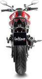 Terminale Di Scarico Senza Omologazione Suono Lv-10 Acciaio Nero Fondello Acciaio - Leovince Compatibile Con Ducati Monster 937 (2021-2024)