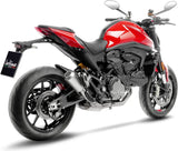 Terminale Di Scarico Senza Omologazione Suono Lv-10 Acciaio Fondello Acciaio - Leovince Compatibile Con Ducati Monster 937 (2021-2024)