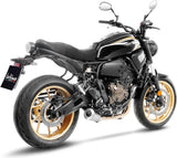 Impianto Di Scarico Completo Non Catalizzato E Senza Omologazione Suono Lv-10 Acciaio Fondello Acciaio - Leovince Compatibile Con Yamaha Yzf-R7 700 (2021-2024)